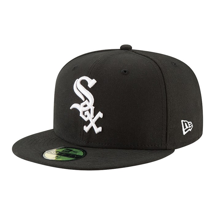 Chicago White Sox Authentic On Field Game 59FIFTY Lippis Mustat - New Era Lippikset Finland FI-085347